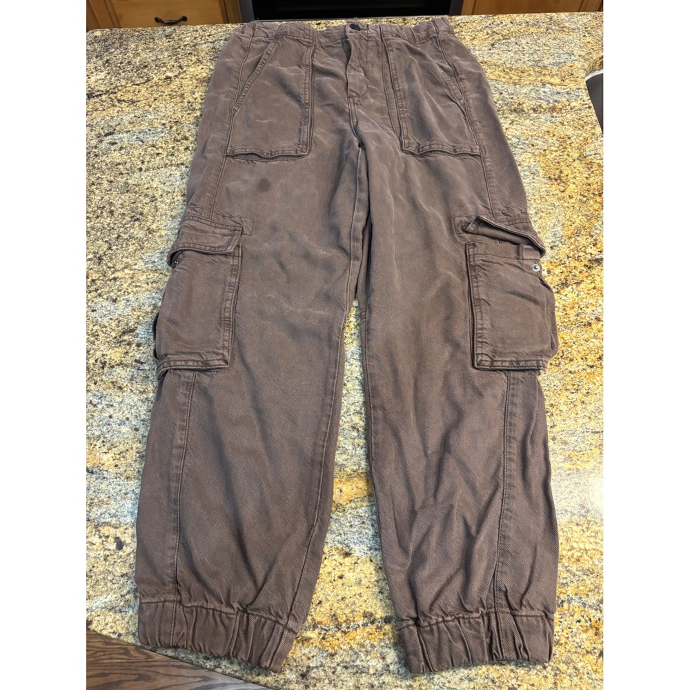 (READ) NEW AllSaints Frieda Tencel Cargo Trousers‎ Warm Cacao Brown US 6